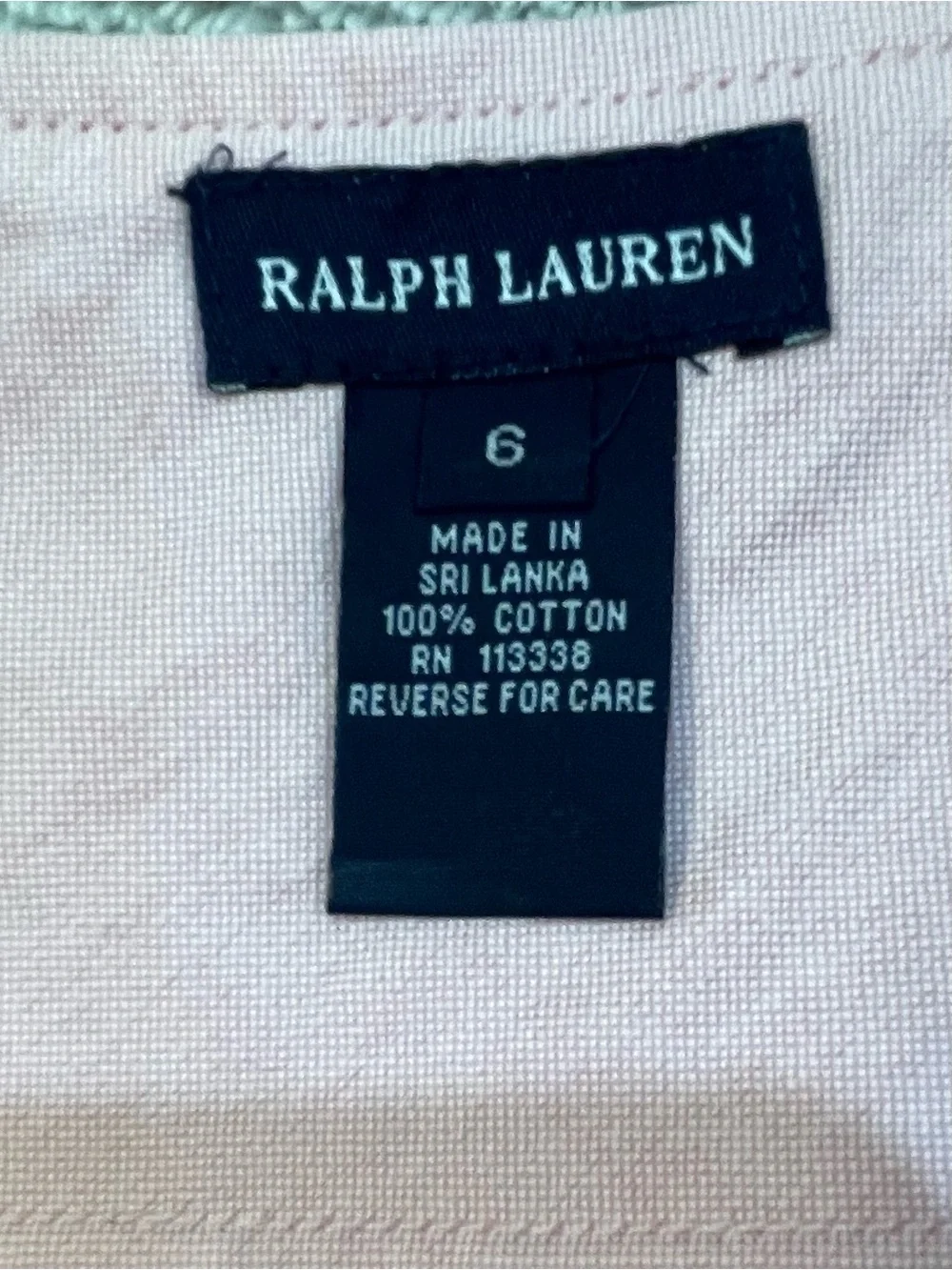 Ralph Lauren Light Pink Pleated Skirt with Green-Trim Buckles